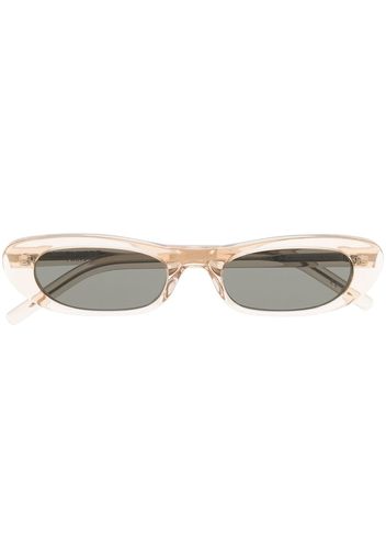 Saint Laurent Eyewear Occhiali da sole ovali - Toni neutri