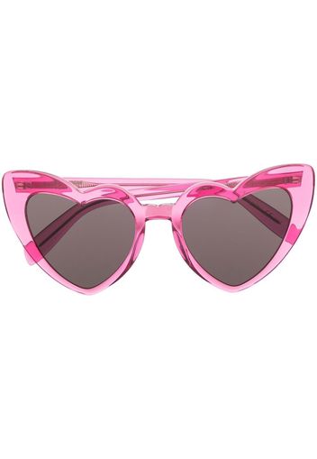 Saint Laurent Eyewear Occhiali da sole a cuore - Rosa