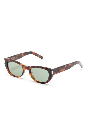 Saint Laurent Eyewear tortoiseshell-effect square sunglasses - Marrone