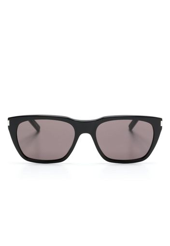 Saint Laurent Eyewear logo-engraved-arm cat-eye sunglasses - Nero