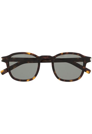 Saint Laurent Eyewear tortoiseshell-effect round-frame sunglasses - Nero