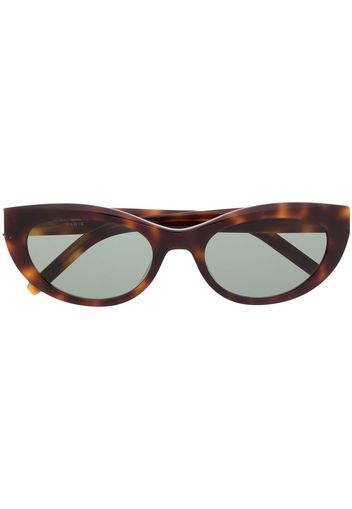 Saint Laurent Eyewear cat-eye tortoiseshell sunglasses - Marrone