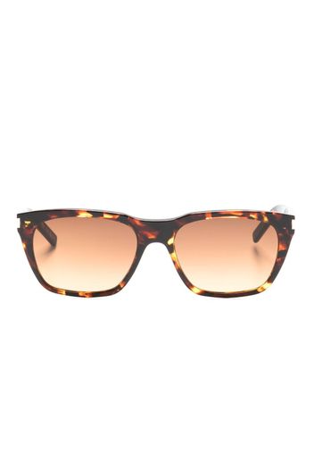 Saint Laurent Eyewear tortoiseshell-effect tinted-lenses sunglasses - Marrone