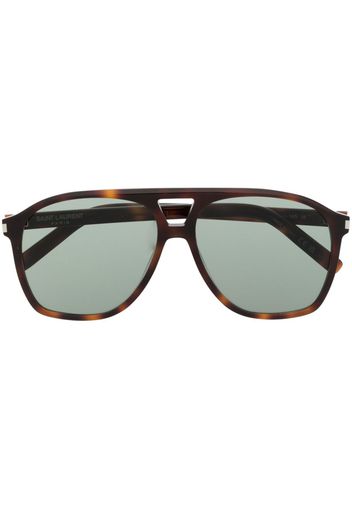 Saint Laurent Eyewear oversize-frame sunglasses - Marrone