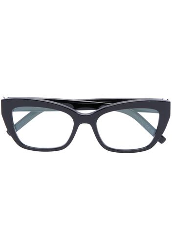 Saint Laurent Eyewear logo-plaque arm glasses - Nero