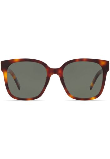 Saint Laurent Eyewear M105 tortoiseshell square-frame sunglasses - Marrone