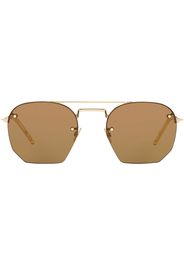 Saint Laurent Eyewear Occhiali da sole a doppio ponte - Oro