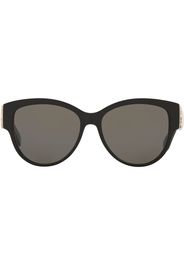 Saint Laurent Eyewear Occhiali da sole tondi con monogramma - Grigio