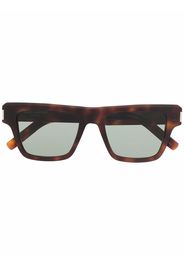 Saint Laurent Eyewear tortoiseshell-effect square-frame sunglasses - Marrone