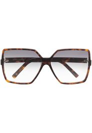 Saint Laurent Eyewear tortoiseshell-frame design sunglasses - Marrone