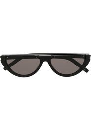 Saint Laurent Eyewear half-rim tinted-lenses sunglasses - Nero