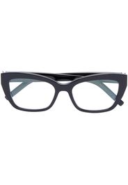 Saint Laurent Eyewear logo-plaque arm glasses - Nero