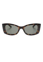 Saint Laurent Eyewear logo-engraved cat-eye-frame sunglasses - Marrone