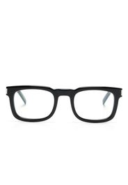 Saint Laurent Eyewear logo-engraved square-frame glasses - Nero