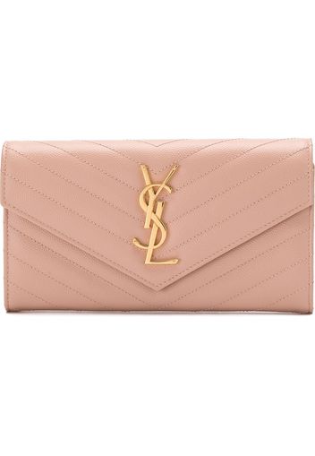 Saint Laurent Portafoglio Monogram grande - Rosa