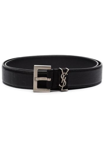 monogram-plaque buckled belt