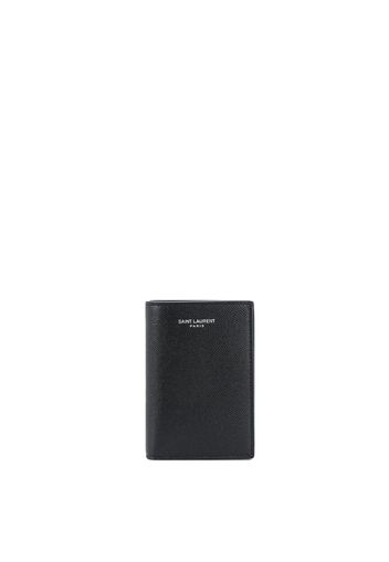 logo embossed credit card wallet