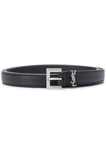 monogram appliqué adjustable belt