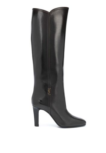 Jane monogram leather boots