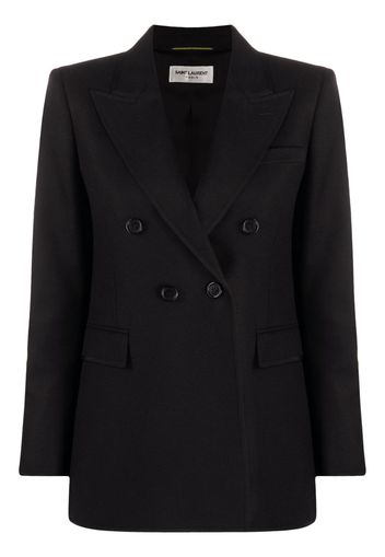 double-breasted wool blazer