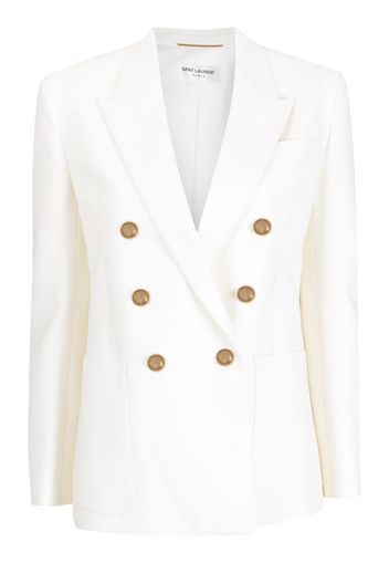 Saint Laurent Blazer doppiopetto - Bianco