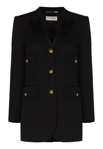 Saint Laurent single-breasted wool blazer - Nero