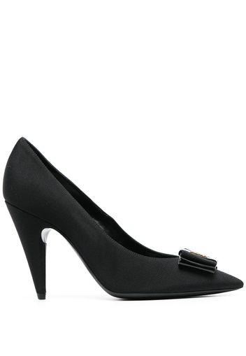 Saint Laurent Pumps con fiocco - Nero