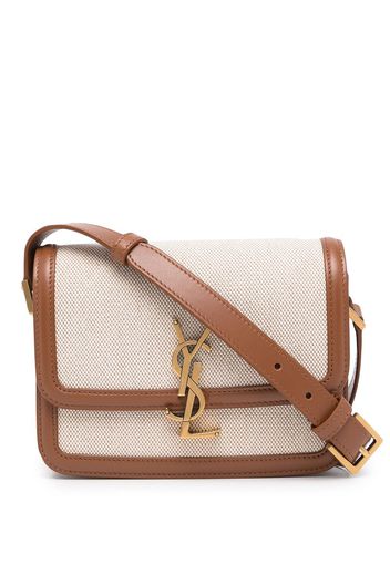 Saint Laurent Solferino logo crossbody bag - Marrone