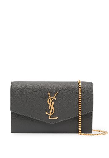 Saint Laurent Uptown logo crossbody bag - Grigio