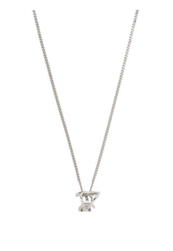 Saint Laurent prism charm necklace - Argento