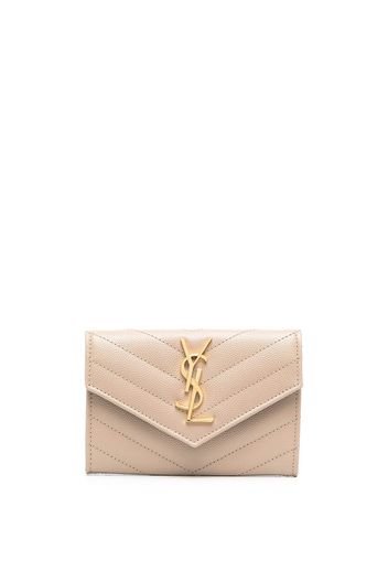 Saint Laurent small Monogram envelope wallet - Toni neutri