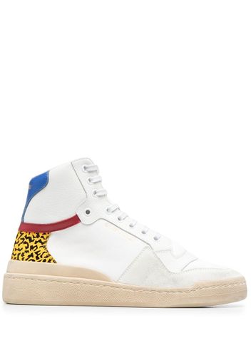 Saint Laurent Sneakers con pannelli a contrasto - Bianco