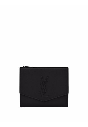 Saint Laurent YSL embroidered wallet - Nero