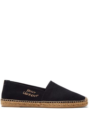 Saint Laurent Espadrillas con ricamo - Nero