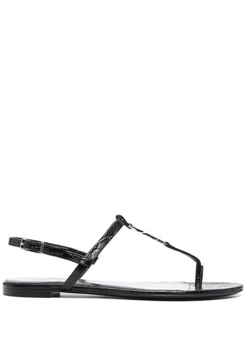 Saint Laurent Cassandra open-toe sandals - Nero