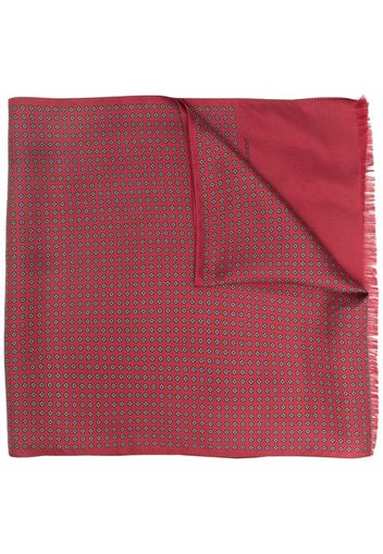 Saint Laurent geometric-print scarf - Rosso