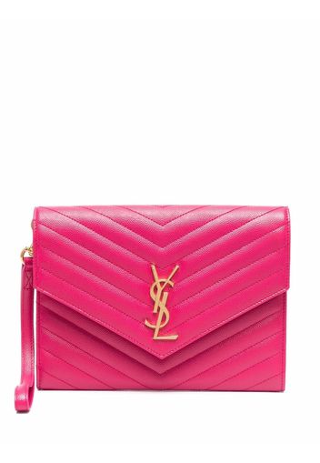 Saint Laurent New Pouch clutch bag - Rosa