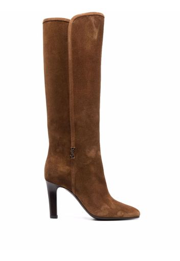 Saint Laurent Jane suede boots - Marrone