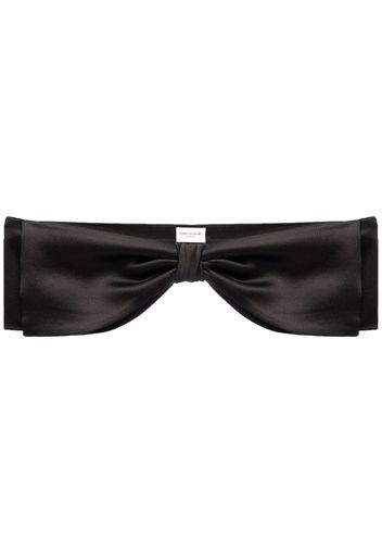 Saint Laurent bow-detail belt - Nero