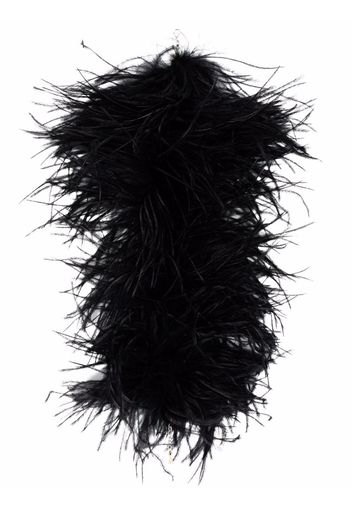 Saint Laurent feather-embellished necklace - Nero