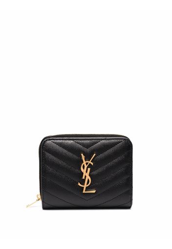 Saint Laurent compact zip around wallet - Nero