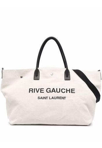 Saint Laurent Borsa tote Rive Gauche maxi - Toni neutri