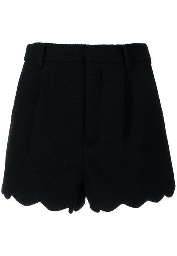 Saint Laurent Shorts a vita alta - Nero