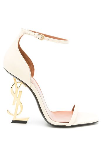 Saint Laurent Opyum 100mm YSL heel sandals - Toni neutri