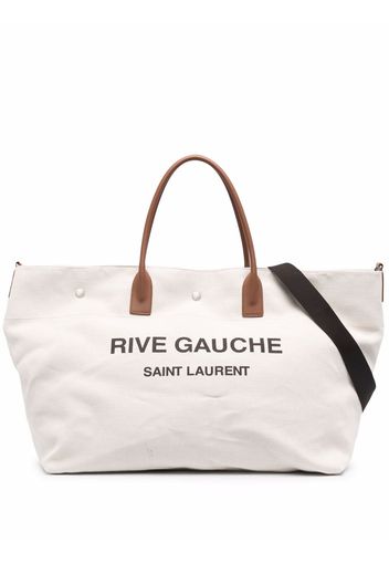 Saint Laurent Borsa tote Rive Gauche maxi - Toni neutri