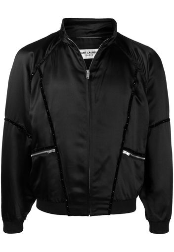 Saint Laurent Teddy 80s zip bomber jacket - Nero