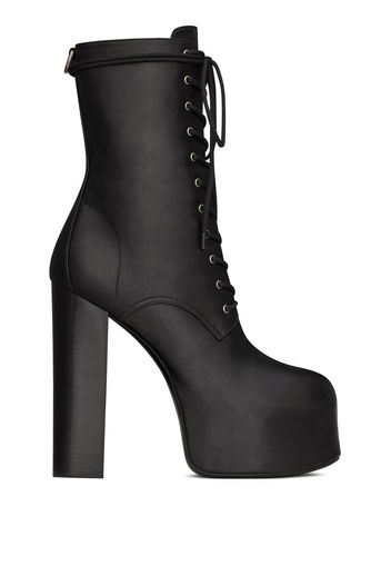 Saint Laurent lace-up platform boots - Nero