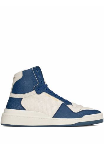 Saint Laurent colour-block high-top sneakers - Bianco