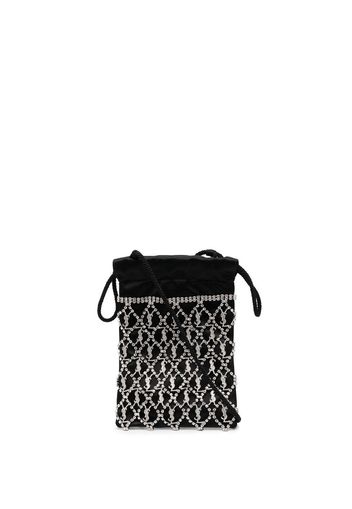 Saint Laurent Borsa a tracolla mini con decorazione - Nero