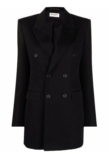 Saint Laurent double-breasted wool blazer - Nero